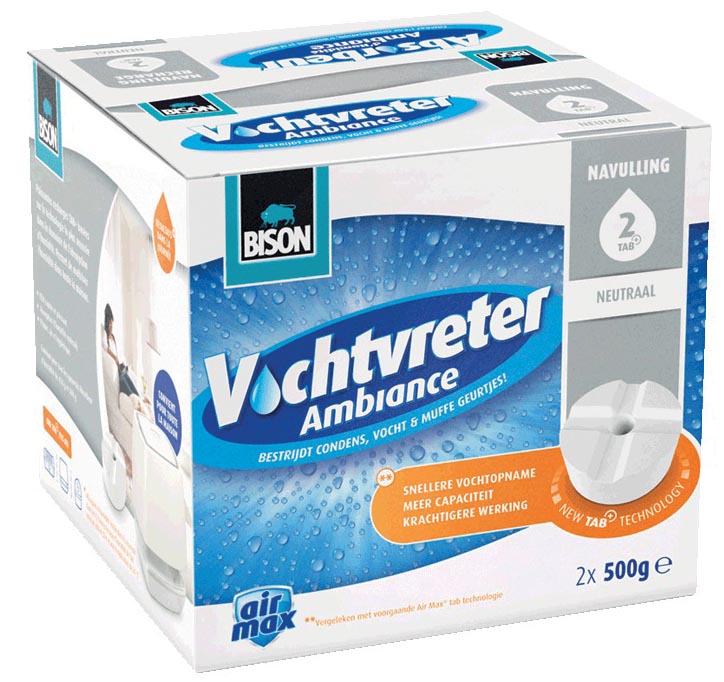Bison Navulling Voor Ontvochtiger Ambiance Doos Van 2 Tabs 500 Gram huismerk kopen in de aanbieding
