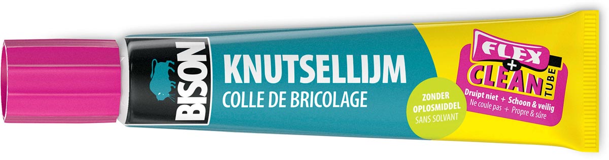 Bison knutsellijm Flex & Clean, tube van 20 g, op blister