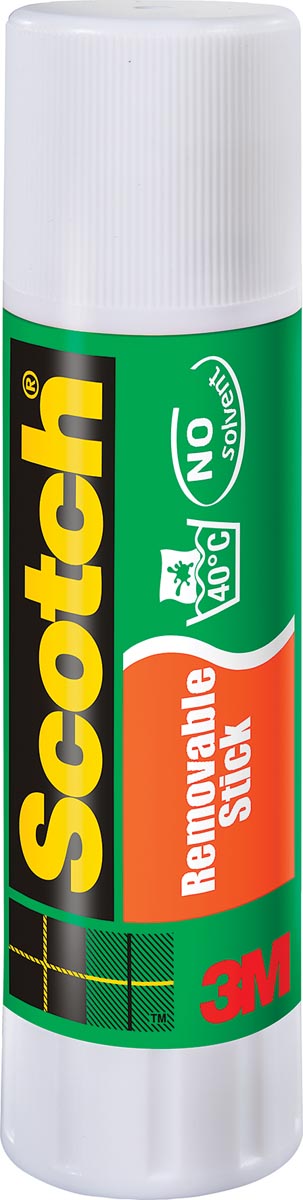 Scotch verwijderbare lijmstift 19 g, display van 12 stiften