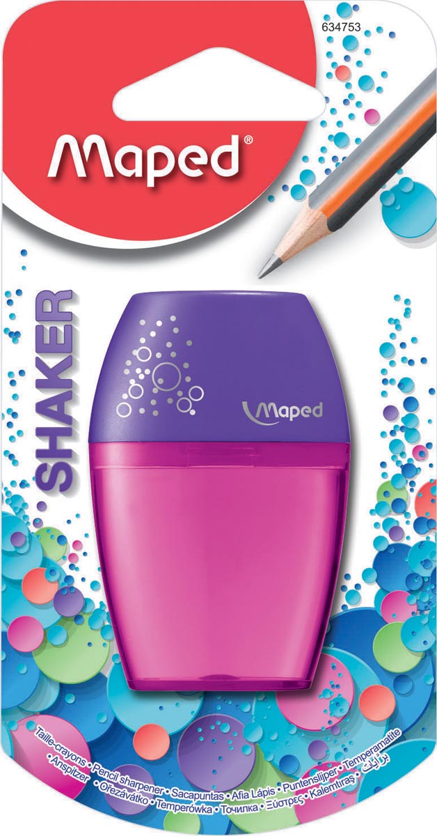Maped Potloodslijper Shaker 1-gaats, op blister