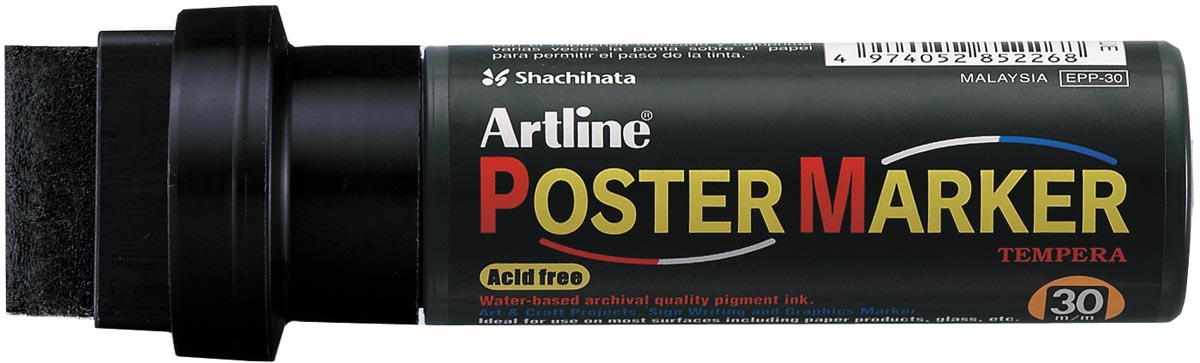 Artline Poster Marker Tempera, zwart Top Merken Winkel