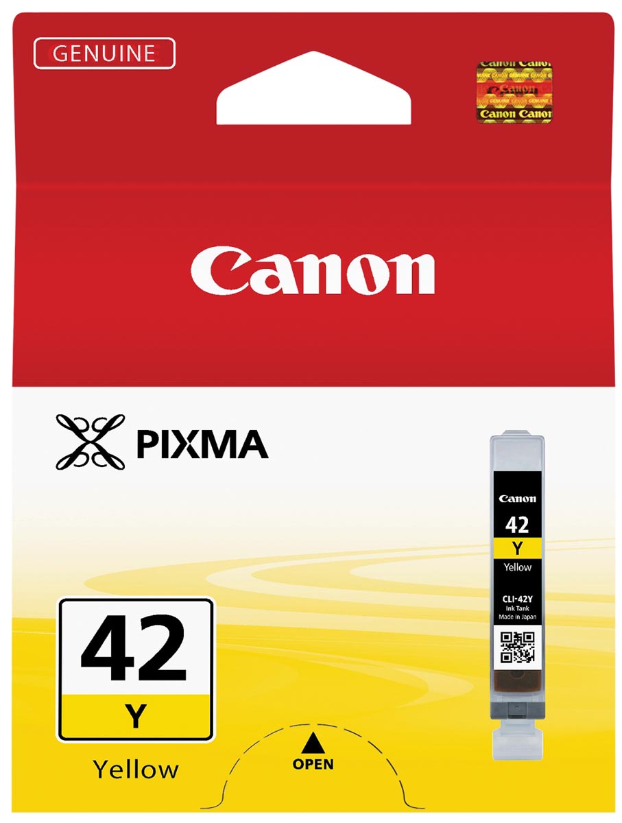 Canon inktcartridge CLI-42Y, 284 foto's, 13 ml, OEM 6387B001, geel