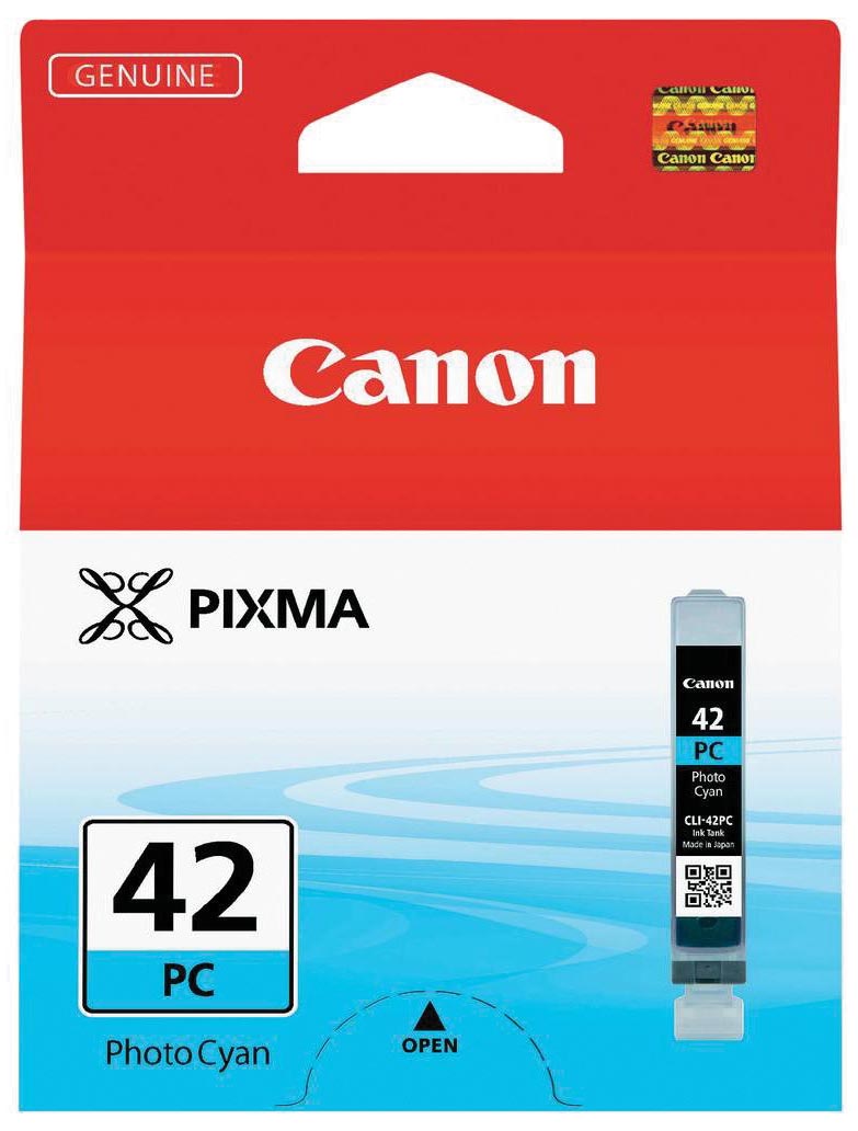 Canon inktcartridge CLI-42PC, 60 foto's, 13 ml, OEM 6388B001, foto cyaan