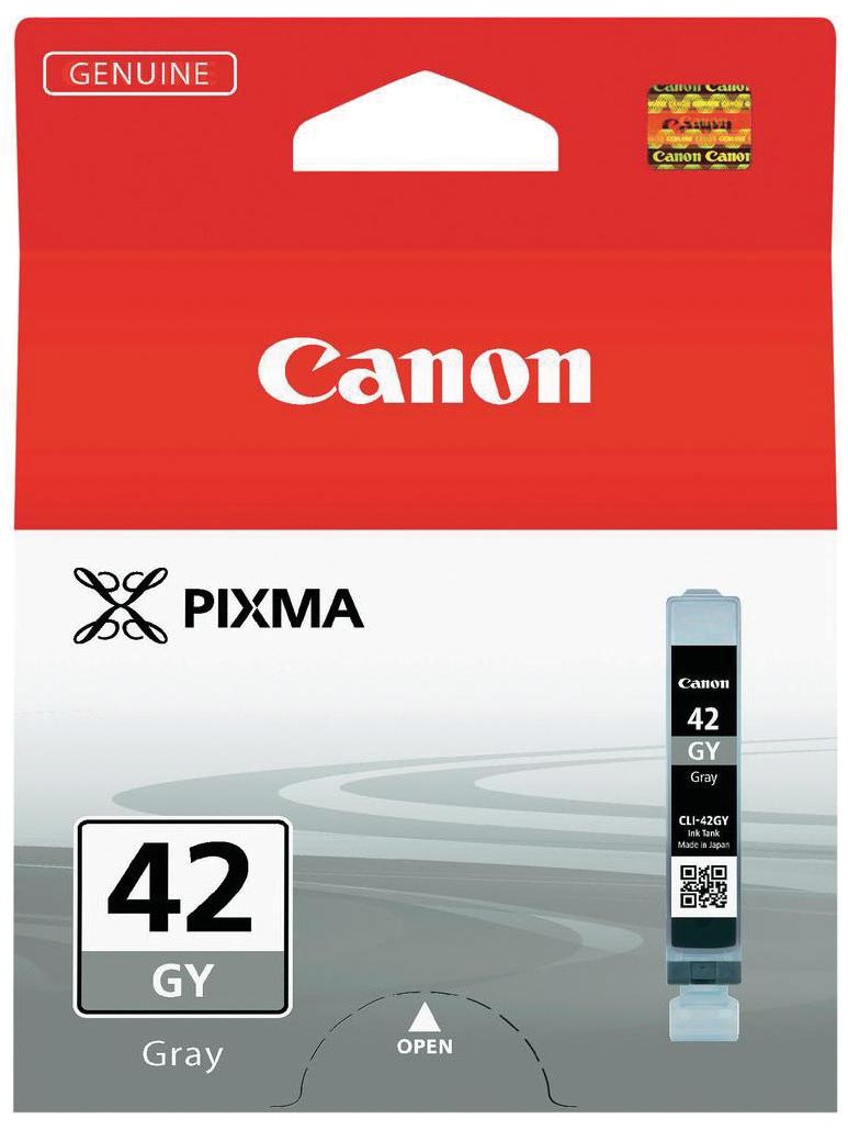 Canon inktcartridge CLI-42GY, 492 foto's, 13 ml, OEM 6390B001, grijs