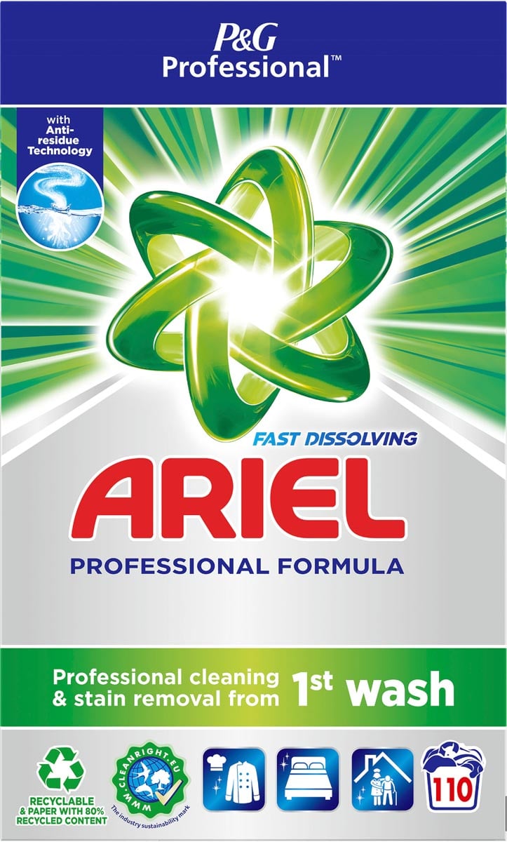 Ariel Professional Formula Fast Dissolving waspoeder, doos van 6,6 kg, 110 wasbeurten afbeelding
