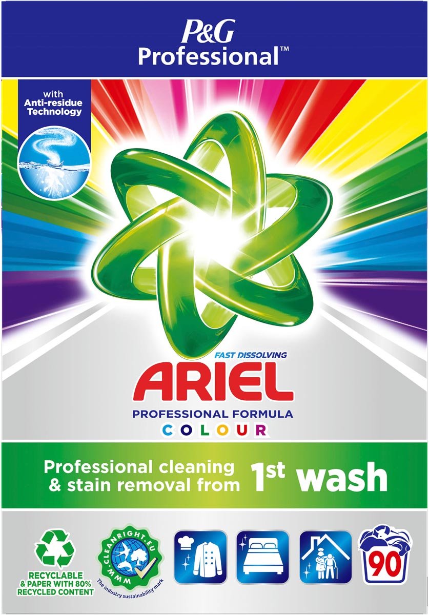 Ariel Professional Formula Fast Dissolving Colour waspoeder, doos van 5,4 kg, 90 wasbeurten afbeelding