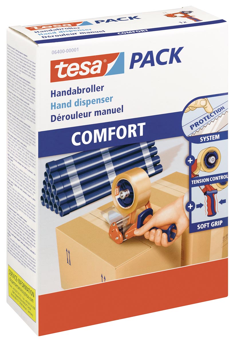 Tesa Pack 6400 verpakkingshanddispenser &apos;Comfort&apos; afbeelding