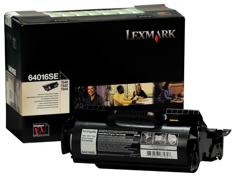 Lexmark Tonercartridge zwart return program - 6000 pagina's - 64016SE