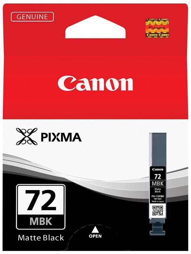 Canon inktcartridge PGI-72MBK, 1.640 foto's, 14 ml, OEM 6402B001, mat zwart
