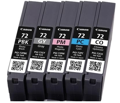 Canon inktcartridge PGI-72, 5 x 14 ml, OEM 6403B007, foto cyaan, foto magenta, foto zwart, grijs en licht