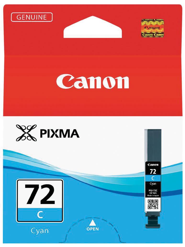 Canon inktcartridge PGI-72C, 525 foto's, 14 ml, OEM 6404B001, cyaan