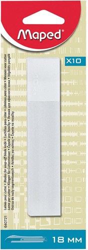 Maped vervangmesjes voor cutters, 18 mm, blister met 10 stuks-2
