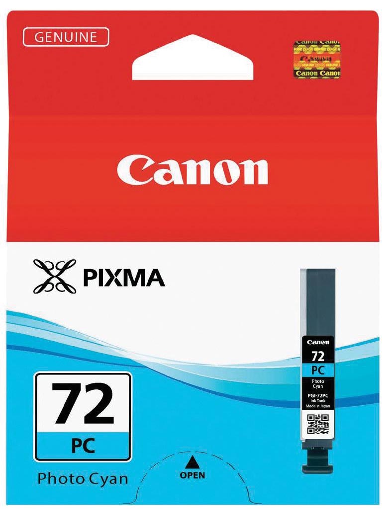Canon inktcartridge PGI-72PC, 351 foto's, 14 ml, OEM 6407B001, foto cyaan