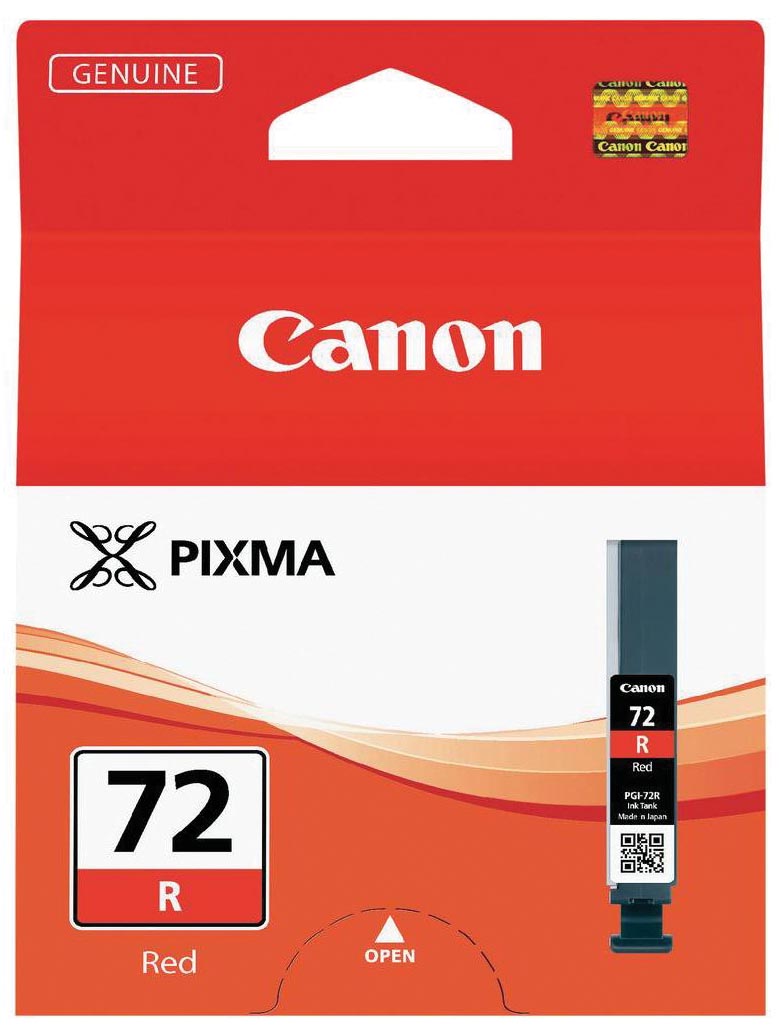 Canon inktcartridge PGI-72R, 144 foto's, 14 ml, OEM 6410B001, rood
