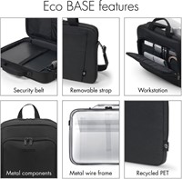 Dicota laptoptas Eco Top Traveller, voor laptops tot 14,1 inch, zwart-2