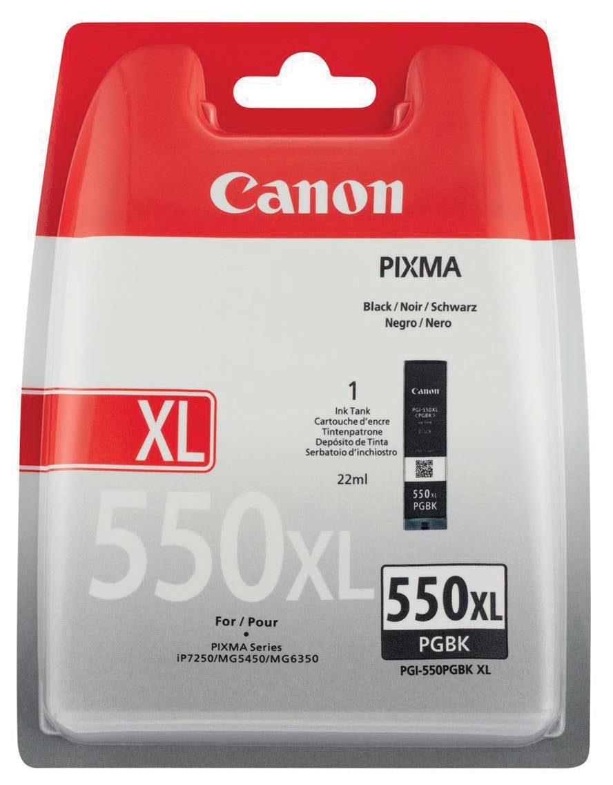 Canon inktcartridge PGI-550PGBK-XL, 500 pagina's, OEM 6431B001, zwart Canon inktcartridge PGI-550PGBK-XL, 500 pagina's, OEM 6431B001, zwart