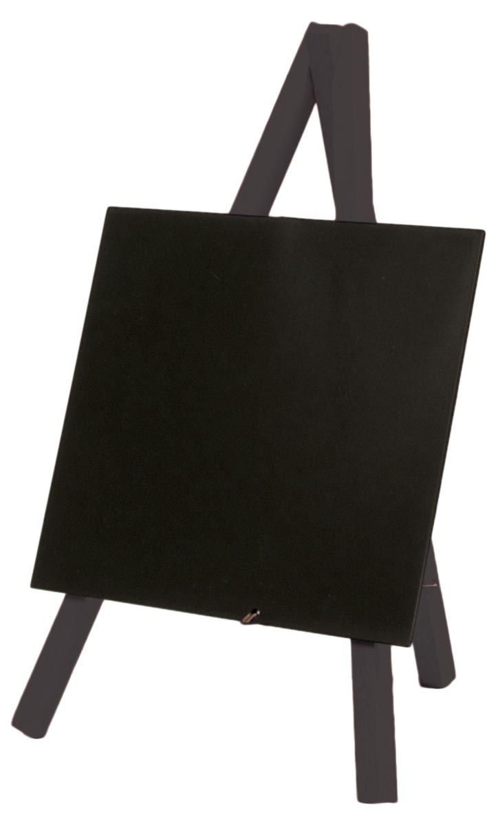 Securit tafelkrijtbord mini driepoot zwart