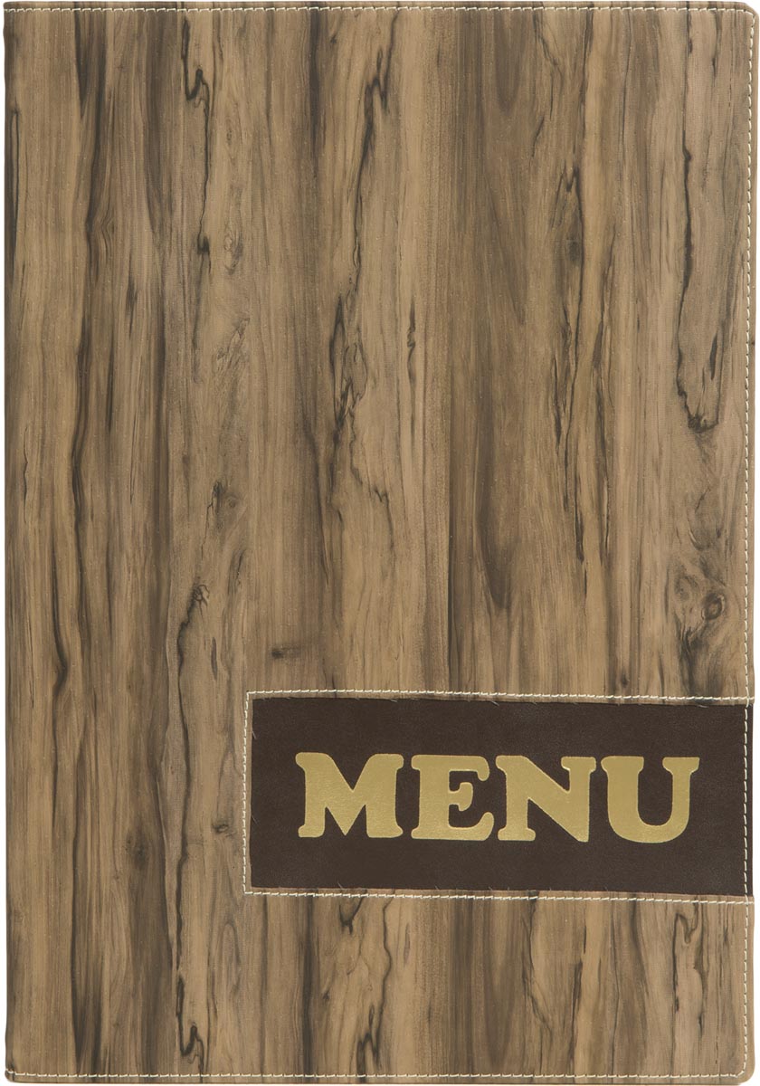 Securit Menukaart Design, ft A4, Wood Securit Menukaart Design, ft A4, Wood
