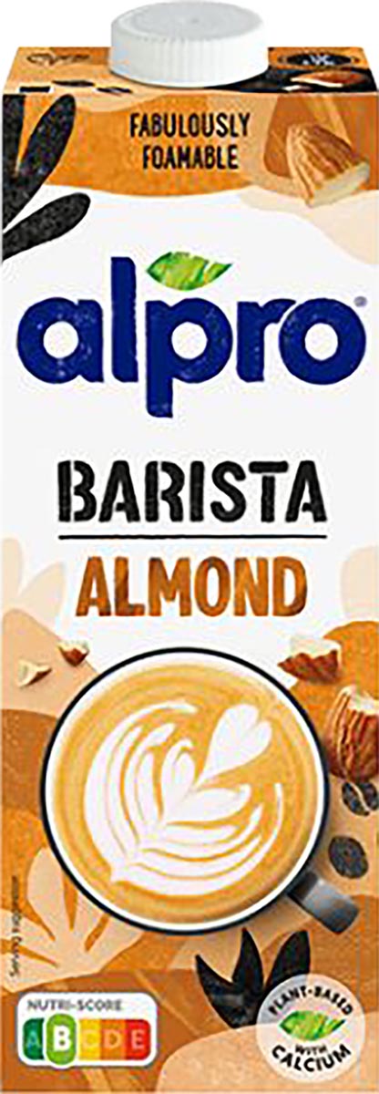 Alpro Barista plantaardige amandelmelk, 1 l, pak van 8 stuks afbeelding
