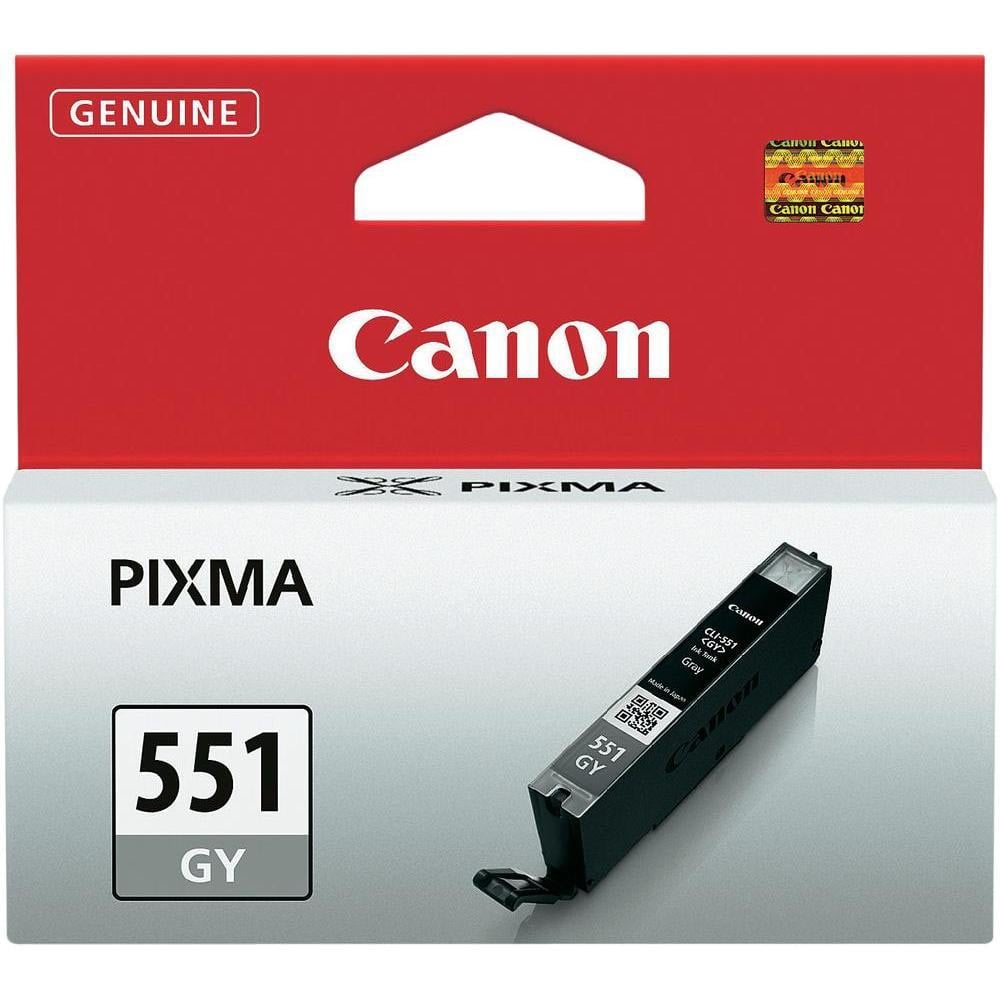 Canon inktcartridge CLI-551GY, 780 pagina&apos;s, OEM 6512B001, grijs afbeelding