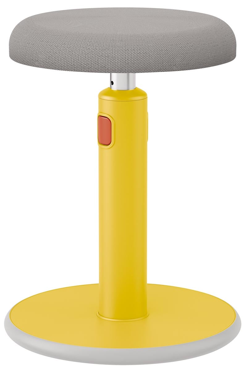Leitz Ergo Cosy actieve Zit/Sta kruk, geel Leitz Ergo Cosy actieve Zit/Sta kruk, geel