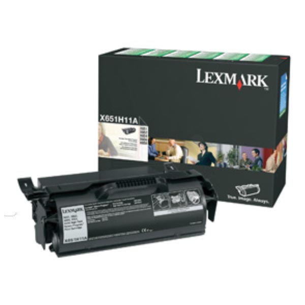 Lexmark Tonercartridge zwart return program - 25000 pagina's - X651H11E