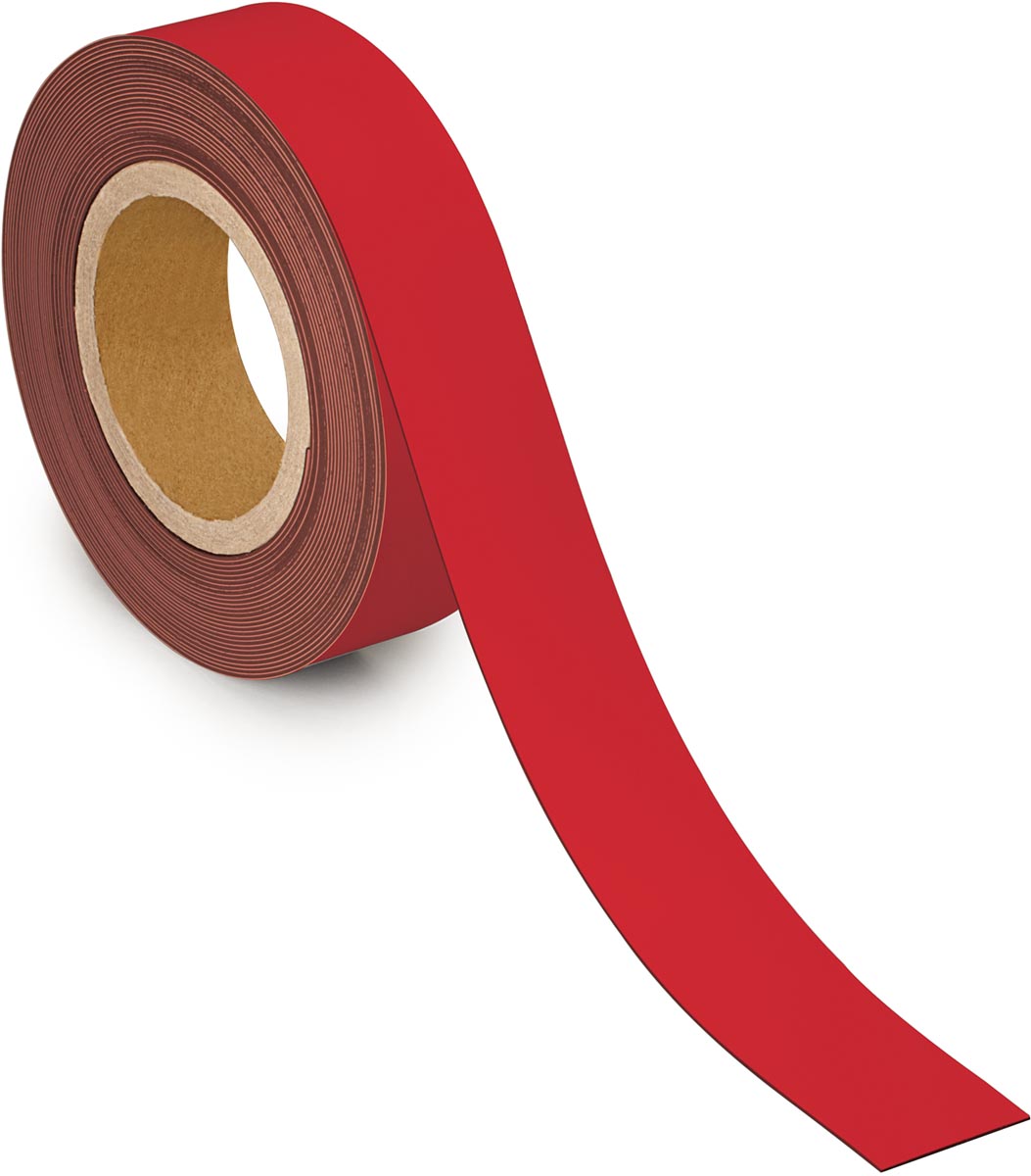 MAUL magnetisch etiketband beschrijf- en wisbaar, 10mtx40mm, rood MAUL magnetisch etiketband beschrijf- en wisbaar, 10mtx40mm, rood