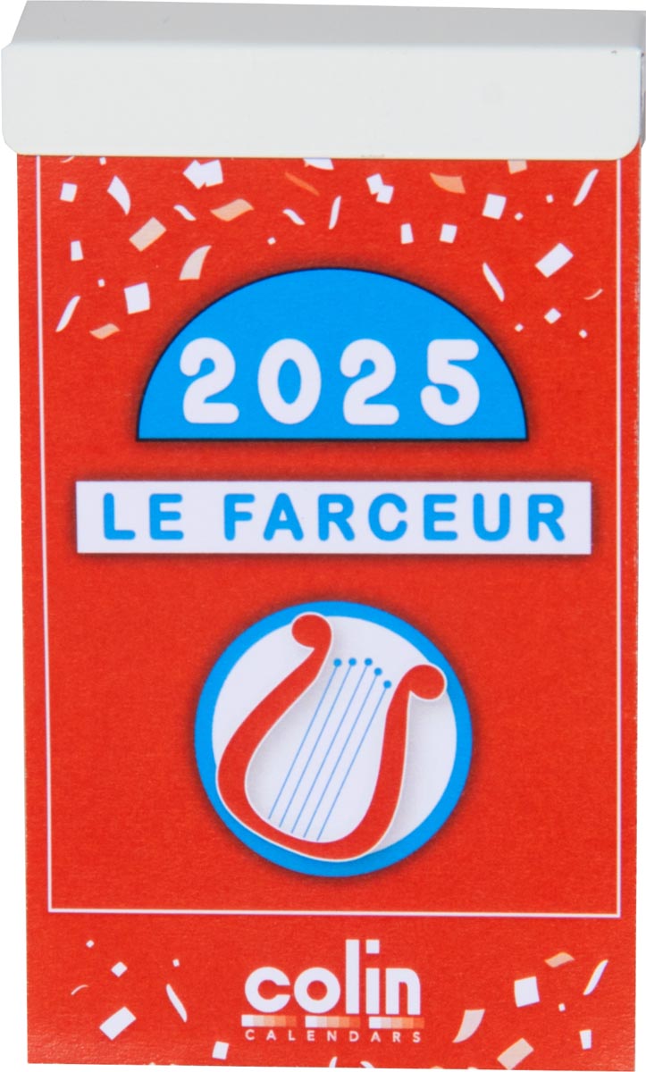 Dagblokkalender Le Farceur François Pirette 2025 afbeelding