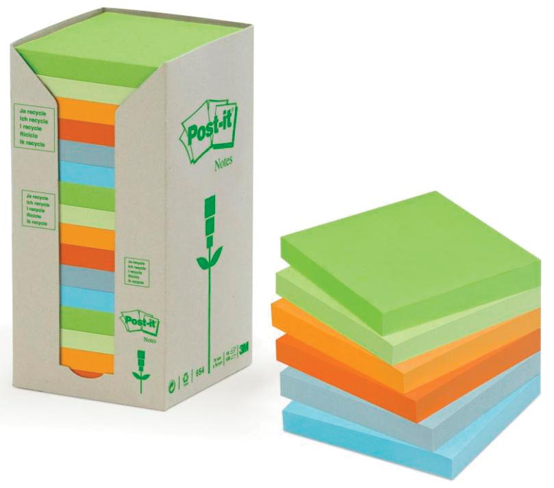 Post It Notes Gerecycleerd Ft 38 X 51 Mm Geassorteerde Kleuren 100 Vel Toren Van 24 Blokken huismerk kopen in de aanbieding Post It Notes Gerecycleerd Ft 38 X 51 Mm Geassorteerde Kleuren 100 Vel Toren Van 24 Blokken huismerk kopen in de aanbieding
