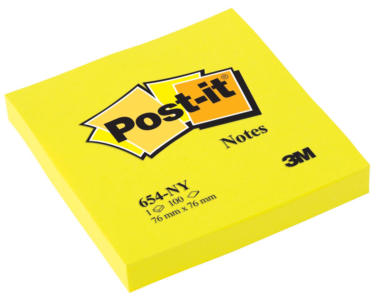 Post It Notes Ft 76 X 76 Mm Neongeel Blok Van 100 Vel huismerk kopen in de aanbieding Post It Notes Ft 76 X 76 Mm Neongeel Blok Van 100 Vel huismerk kopen in de aanbieding