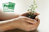 Post-it recycled notes Nature, 100 vel, ft 76 x 76 mm, pak van 16 blokken, geassorteerde kleuren-3