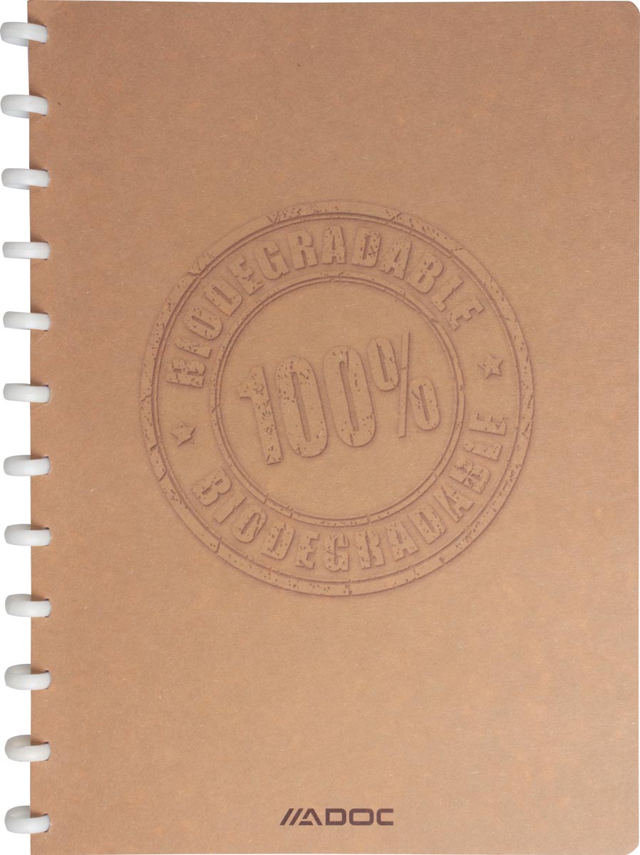 Adoc schrift Bio, ft A4, 144 bladzijden, geruit 5 mm, Adoc schrift Bio, ft A4, 144 bladzijden, geruit 5 mm,