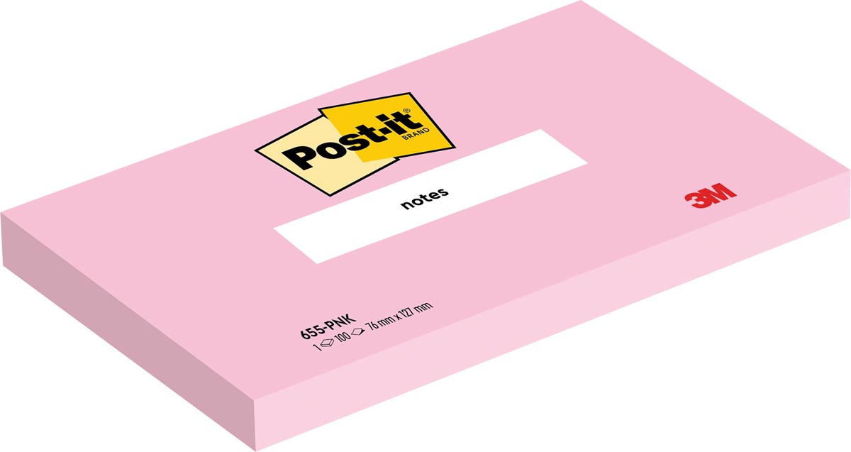 Memoblok 3M Post-it 655 76X127mm PNK