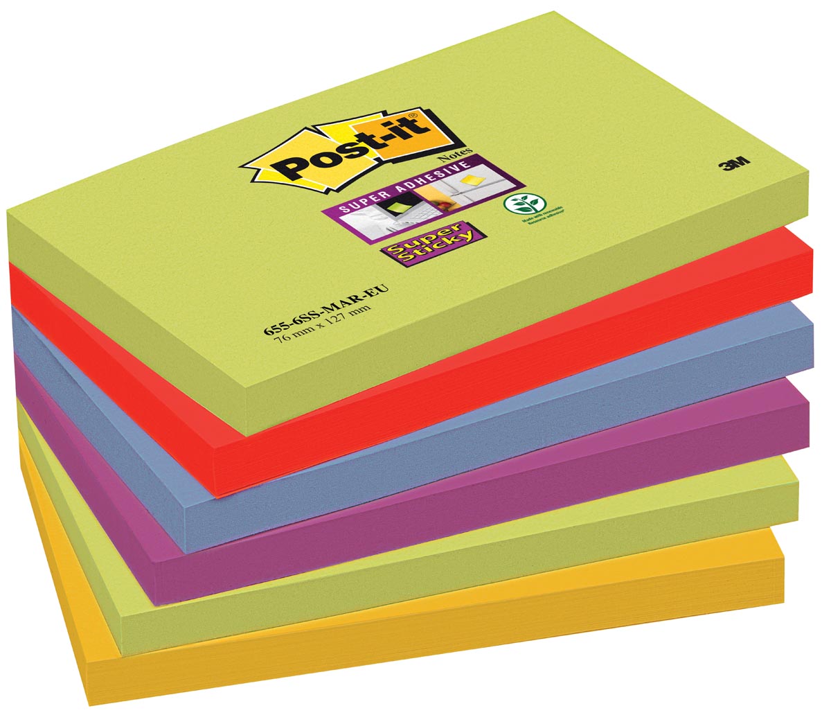 Post It Super Sticky Notes Marrakesh Ft 76 X 127 Mm 90 Vel Pak Van 6 Blokken huismerk kopen in de aanbieding Post It Super Sticky Notes Marrakesh Ft 76 X 127 Mm 90 Vel Pak Van 6 Blokken huismerk kopen in de aanbieding