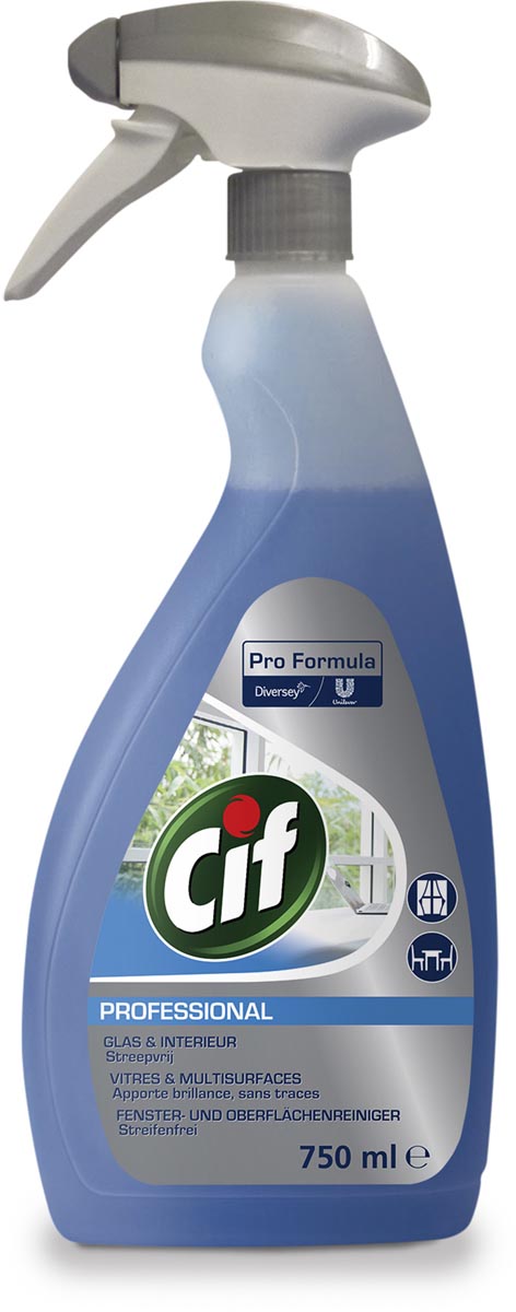 Cif glas- en interieurreiniger, flacon van 750 ml afbeelding