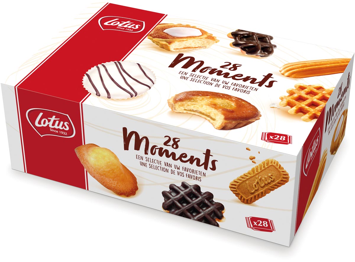 Lotus 28 Moments assortiment, doos van 28 individueel verpakte stuks Lotus 28 Moments assortiment, doos van 28 individueel verpakte stuks