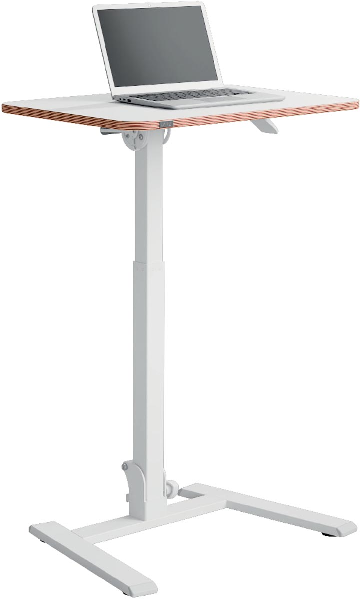 Leitz Ergo inklapbaar Zit/Sta bureau, ft blad 65 x 46 cm, manueel, op voet