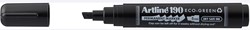 Artline permanent marker Drysafe 190 Eco-Green, 2-5 mm, schuine punt, zwart