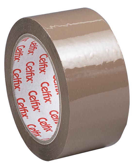 Celfix verpakkingsplakband ft 50 mm x 66 m, PP, bruin afbeelding