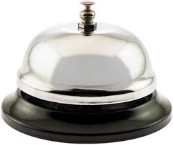 OFFICE products receptiebel, uit staal, diameter 85 mm