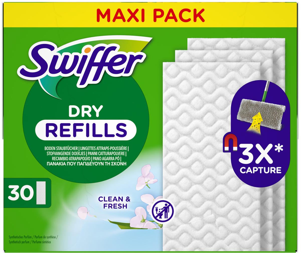 Swiffer Dry navulling, pak van 30 stuks afbeelding