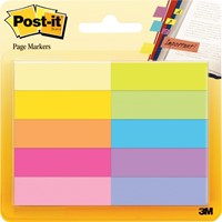 Post-It notes markers, 50 blaadjes, pak van 10 blokken, geassorteerde kleuren