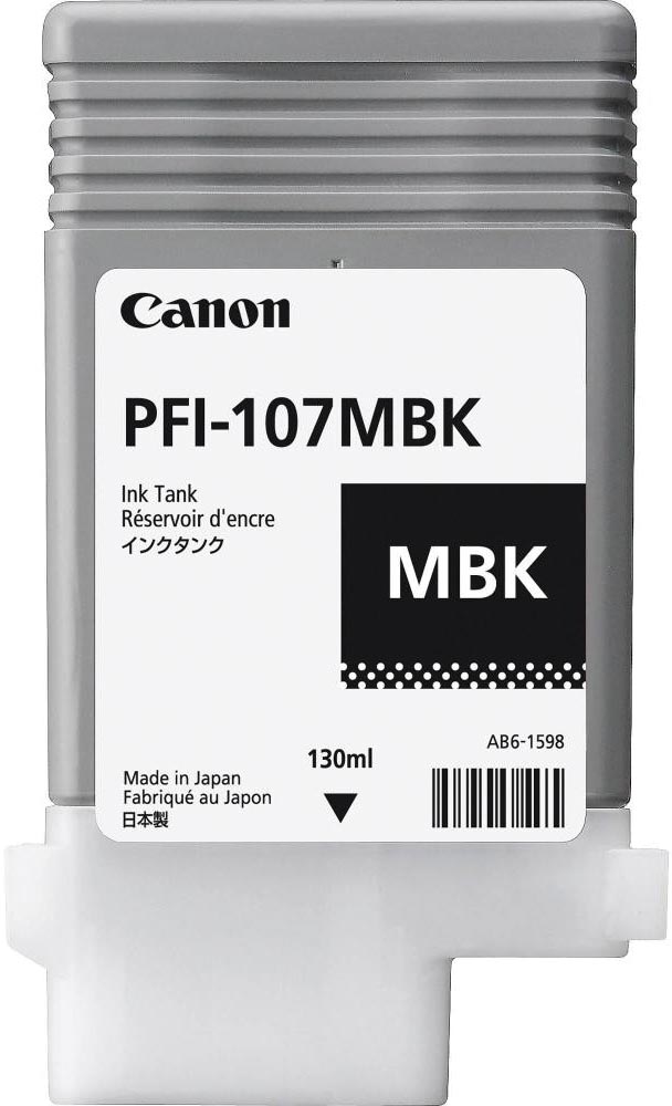 Canon inktcartridge PFI-107, 130 ml, OEM 6704B001, mat zwart afbeelding