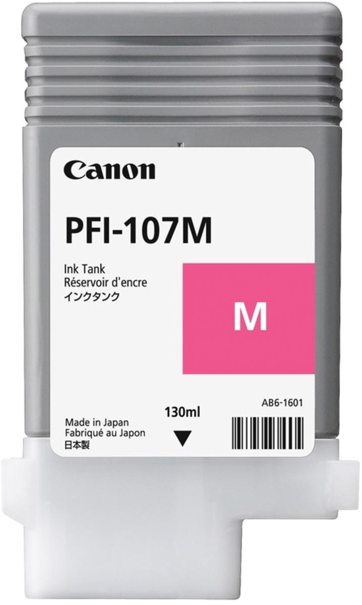 Canon inktcartridge PFI-107, 130 ml, OEM 6707B001, magenta