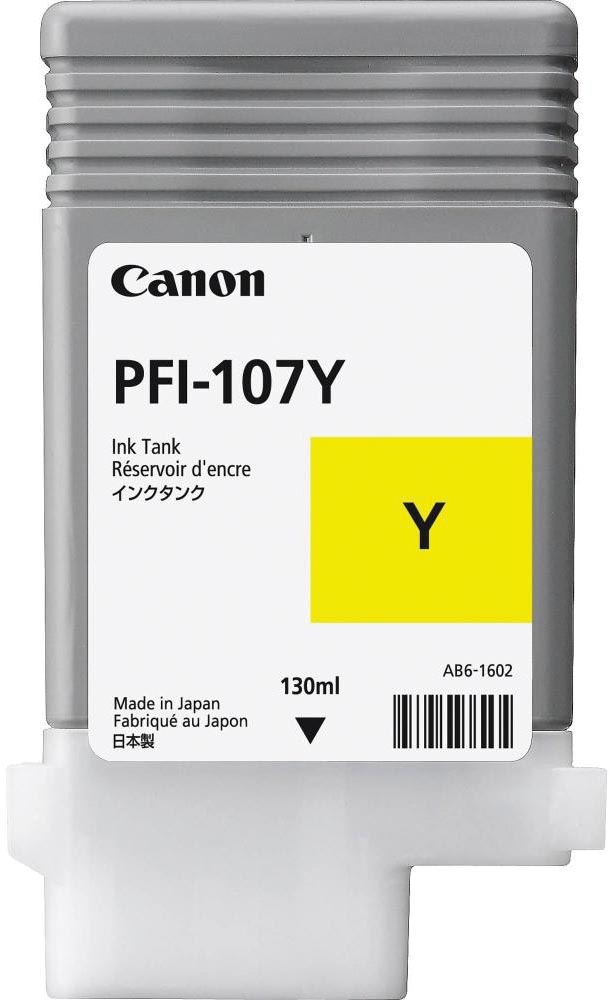 Canon inktcartridge PFI-107, 130 ml, OEM 6708B001, geel