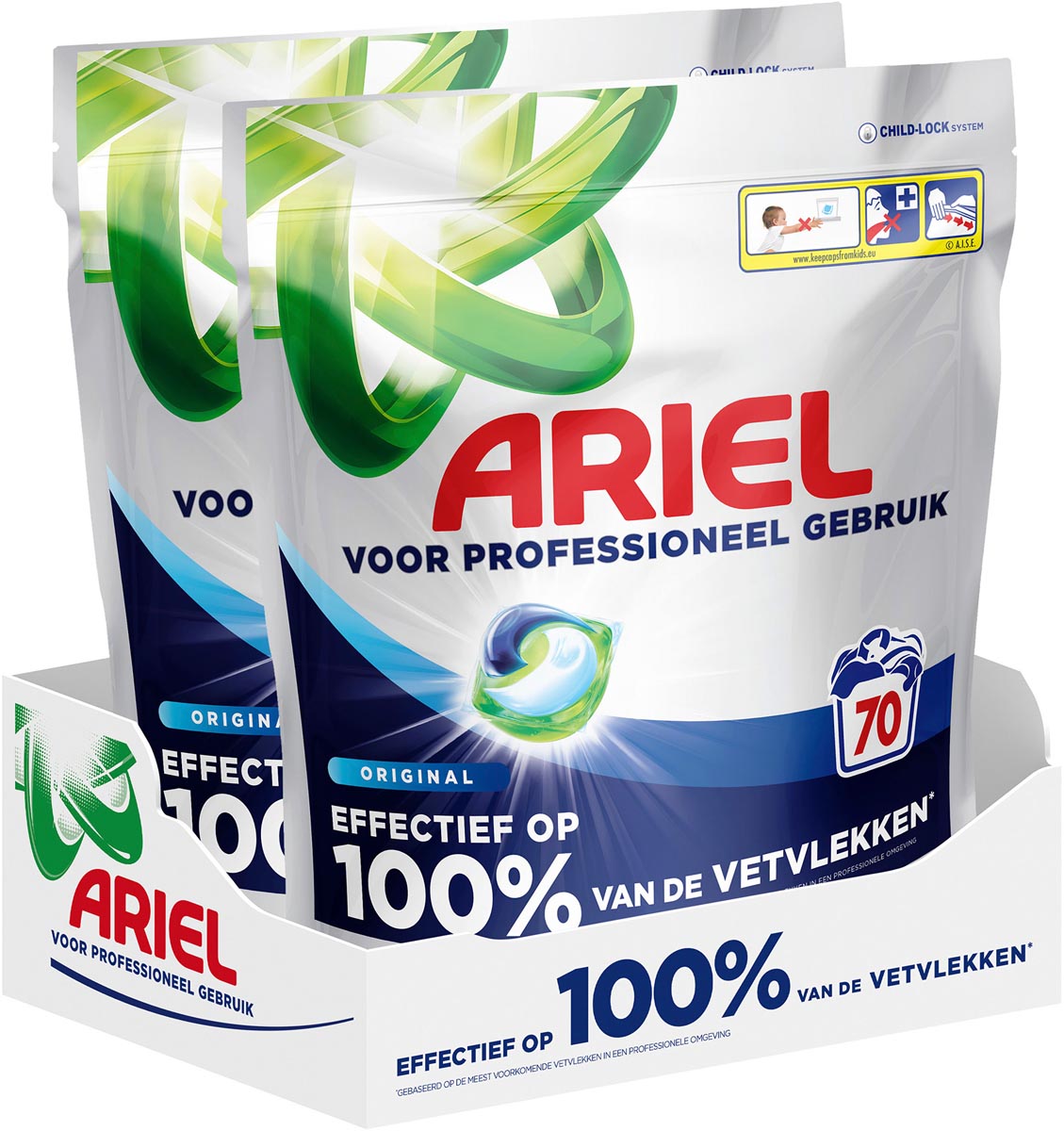 Ariel Professional Formula All-in-1 Original wascapsules, pak van 70 stuks