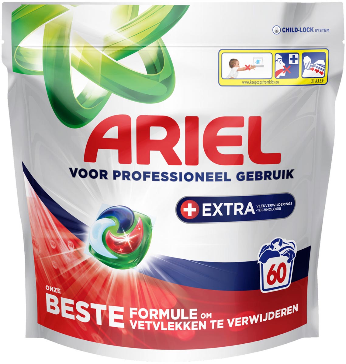 Ariel Professional Formula All-in-1 Extra wascapsules, pak van 60 stuks