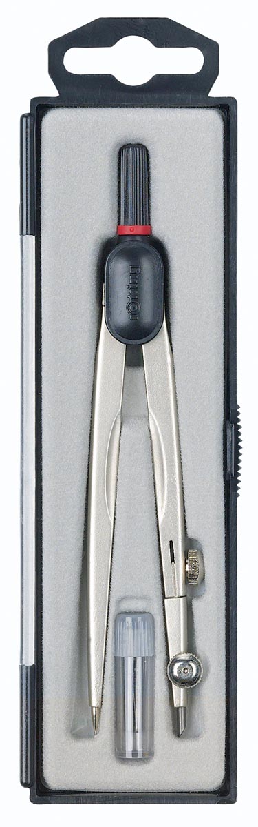 rotring universele passer voor cirkels tot max. 320 mm diameter, 2-delige passerdoos: 1 universele pas... afbeelding