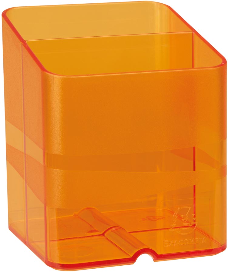 Exacompta pennenbakje PEN-CUBE, doorschijnend oranje