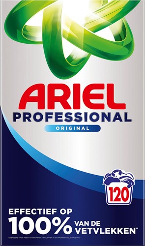 Ariel Professional Regular lessive en poudre, boîte de 6,6 kg, 120 doses